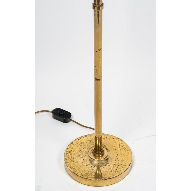 Floor Lamp in Reading Light in Gilded Brass, 1990s For Sale - Image 3 of 8