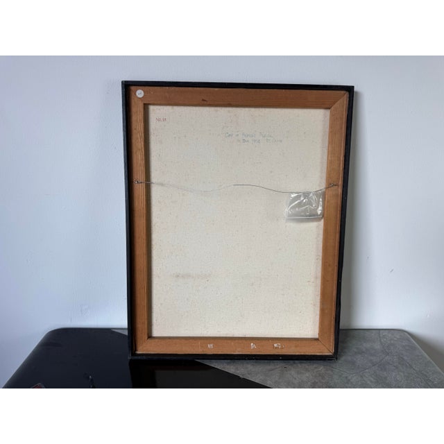 1974 Vintage “Copy of Picasso” Surrealist Abstract Painting by St. Croix For Sale - Image 11 of 11