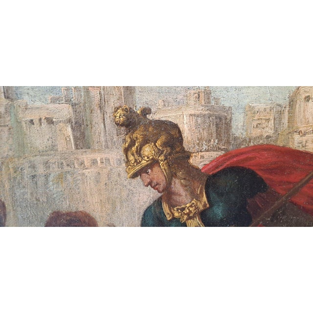 Italian Artist. Pair of Battles, 1800s, Oil on Canvas For Sale - Image 3 of 11