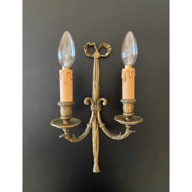 Bronze Wall Lights, 1960s, Set of 2 For Sale - Image 12 of 13