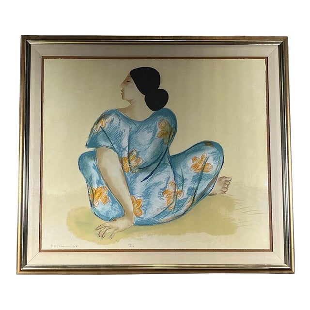 1980s R.C. Gorman "Woman From Maui (State Ii)" Signed Original Serigraph 50/150 CoA Framed For Sale
