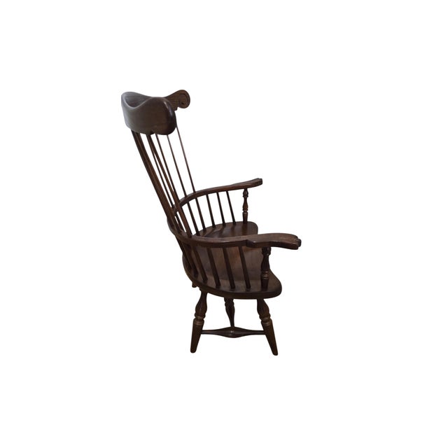 1990s 1990s Frederick Duckloe Youth Child's Colonial Fan Back Windsor Chair For Sale - Image 5 of 13