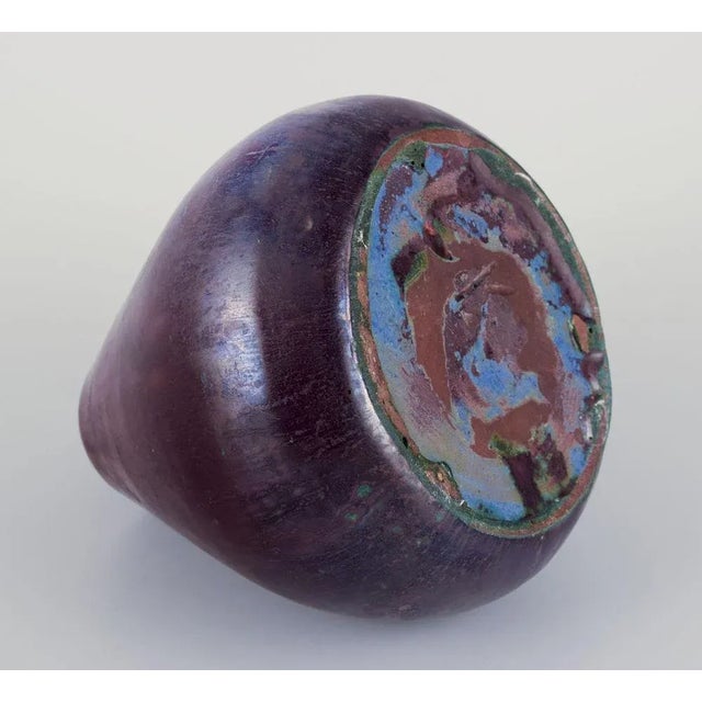 1920s Danish Ceramic Vase with Shiny Glaze from Søren Kongstrand, 1920 For Sale - Image 5 of 7