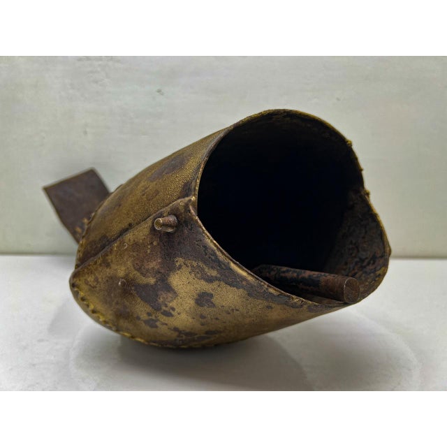 Large Cow Bell with Leather Collar and Brass Buckle, 1930s For Sale - Image 13 of 16