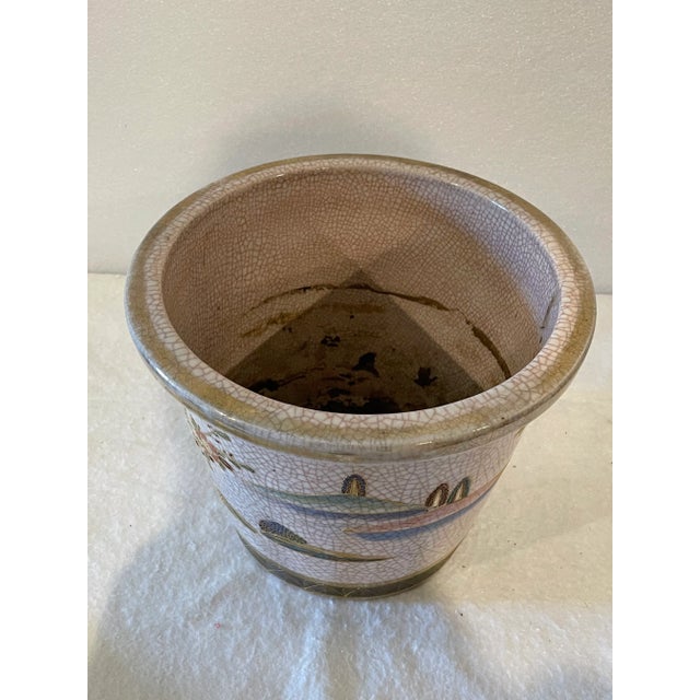 Antique Japanese Satsuma Jardiniere For Sale - Image 6 of 7