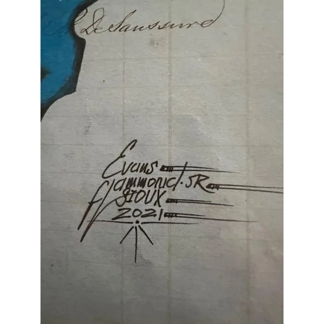 Late 19th Century Return of the Thunder Beings Ledger Drawing For Sale - Image 5 of 6
