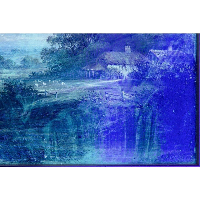 English Victorian Antique Oil Painting of a Devonshire Landscape, 19th Century For Sale - Image 17 of 18