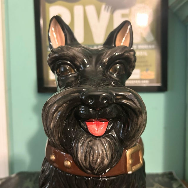 Modern Jeffrey Banks Home David’s Cookies Scottish Terrier Scottie Cookie Jar For Sale - Image 3 of 12