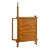 French Waxed Oak Swinging Bar Serving Cabinet by Guillerme Et Chambron For Sale