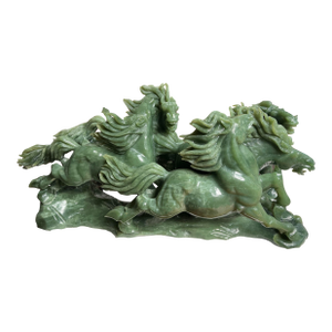 175 LBS Monumental Running Imperial Jade Sculpture