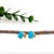 Oval 8x6mm - Arizona Sleeping Beauty Turquoise Solitaire Studs in 14k Solid Gold- Set of 2 For Sale - Image 4 of 5