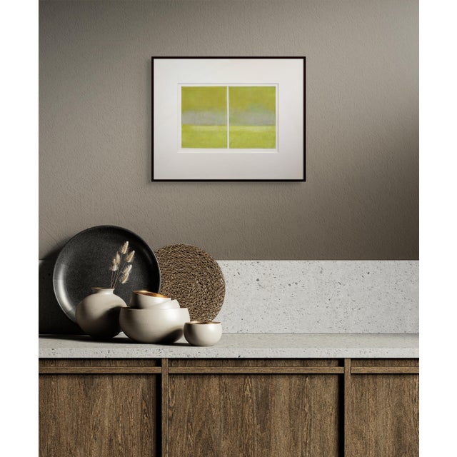 Janise Yntema Janise Yntema "Celedon Mist", Painting For Sale - Image 4 of 4