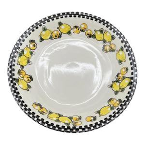 Sterling for Barneys Ceramic Black & White Fruit Serving Bowl – 14.5”