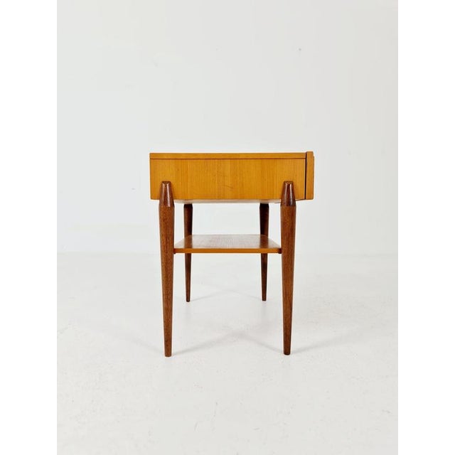 Mid-Century German Teak abd Ash Side Table by Wk Möbel, 1960s For Sale - Image 6 of 18
