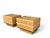Pair of 1960s Scandinavian Modern Oak End Tables With Rattan Tops For Sale - Image 13 of 15