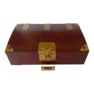 Asian Rosewood Box For Sale