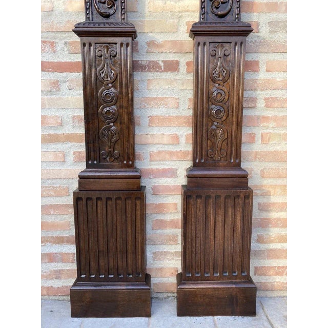Antique Carved Oak Panels, Set of 2 For Sale - Image 4 of 18