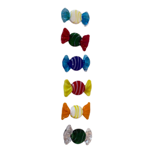 Set of 6, Vintage Petite Glass Candy Pieces