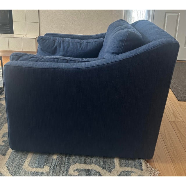 Beautiful Restoration Hardware Cloud Slope Arm Chair. Ultimate in comfort with plush feather blend cushions. Features...