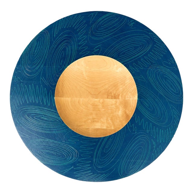 Signed Annamaija Halonen Halonen Studio Birch Wood Carved Shallow Bowl, 2004 For Sale