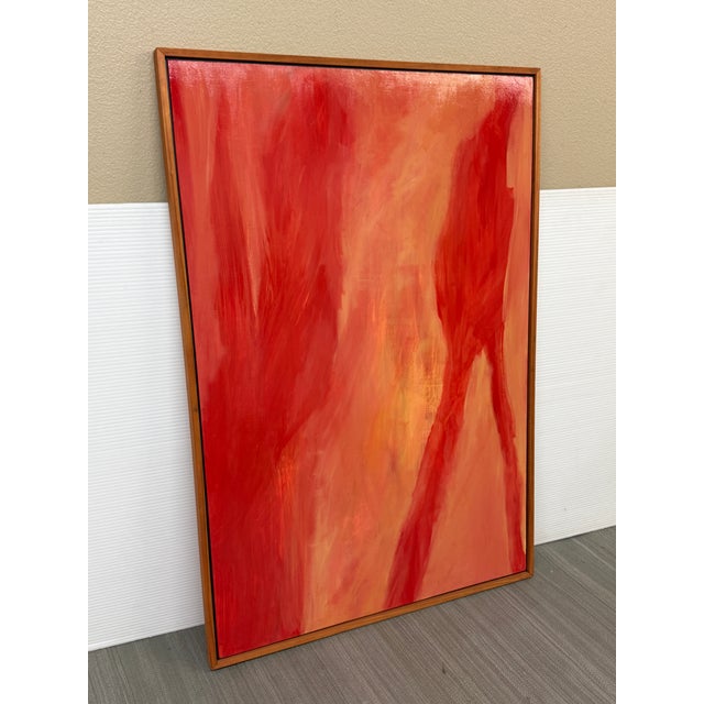 Abstract Expressionism Abstract Expressionism Acrylic on Canvas, Framed For Sale - Image 3 of 12