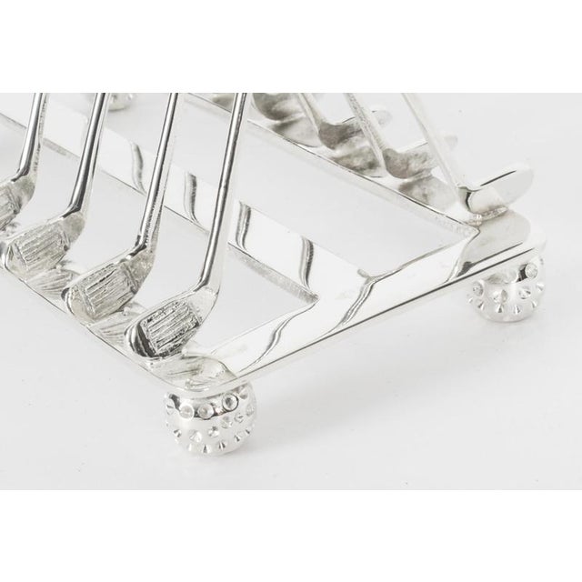 Vintage Silver Plated Letter Toast Rack For Sale - Image 4 of 15