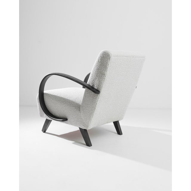 Early 20th Century 1930s Czech Wooden Armchair by J. Halabala For Sale - Image 5 of 8