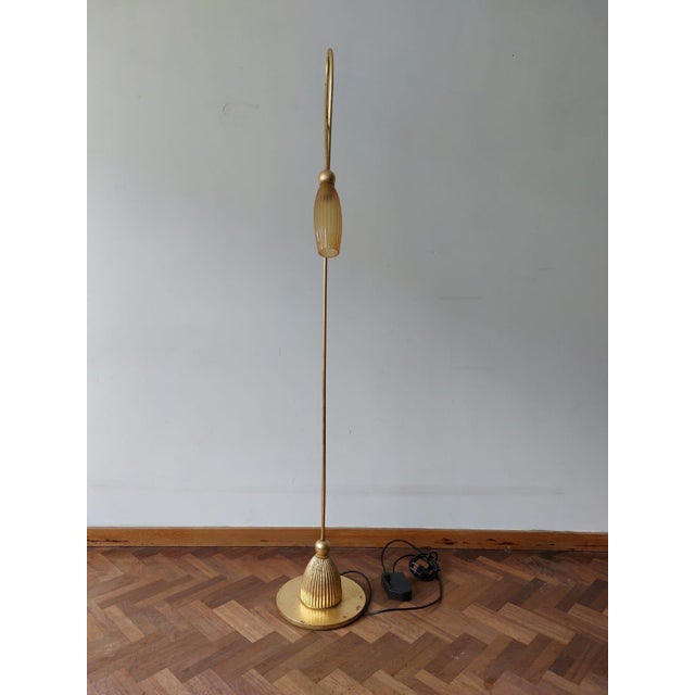 Brass Tulip Floor Lamps by Sergio Terrain, Italy, 1970s, Set of 2 For Sale - Image 9 of 18