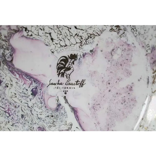 1960s Mid-Century Sascha Brastoff Surf Ballet Pink & Gold Breakfast Set - 15 Pieces For Sale - Image 5 of 5