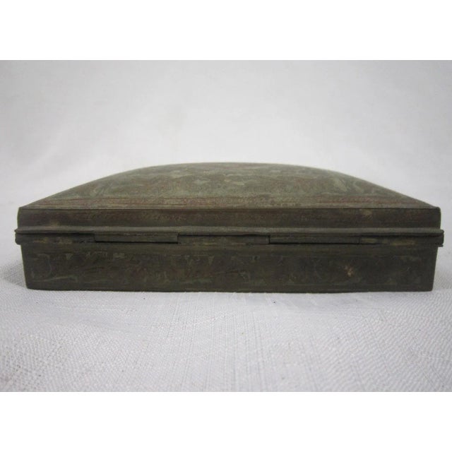 Brass Anglo Brass Indian Box For Sale - Image 8 of 9