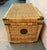 Brass Vintage Asian Chinoiserie Wicker Trunk With Brass Hardware For Sale - Image 8 of 17