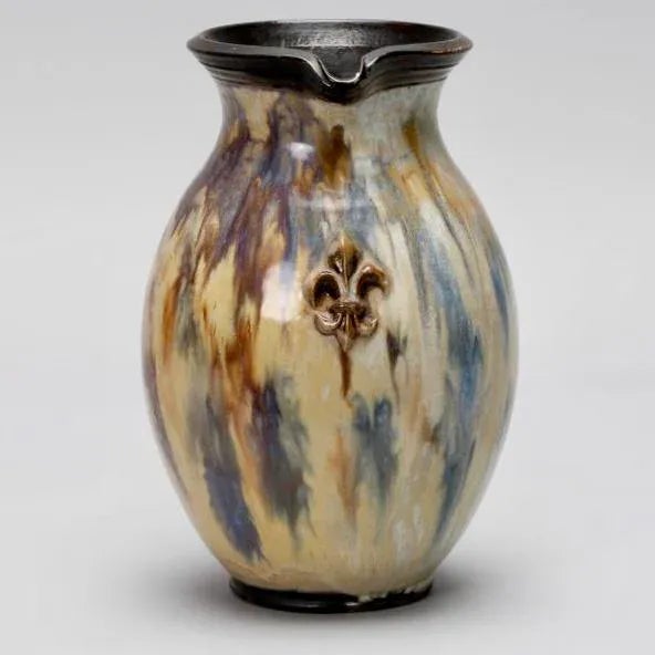 1930s Signed Losson Ceramic Belgian Jug For Sale - Image 4 of 11