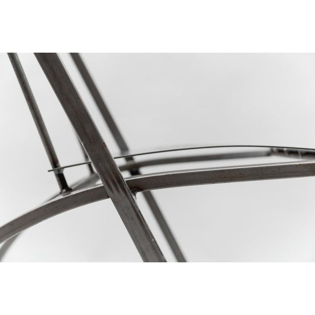 Hand-Crafted Metal Chair Hunter by Karl Friedrich Förster, Germany, 1980s For Sale - Image 12 of 14