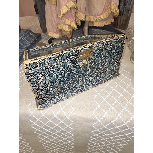 Antique Paper and Glass Display Box For Sale - Image 4 of 8