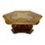 Vintage Italian Florentine Hexagon Coffee Table Hand Painted Gold Gilt Hollywood Regency For Sale