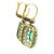 Late 18th Century Victorian Platinum and Gold Emerald & Diamond Drop Earrings, 1890s For Sale - Image 5 of 10