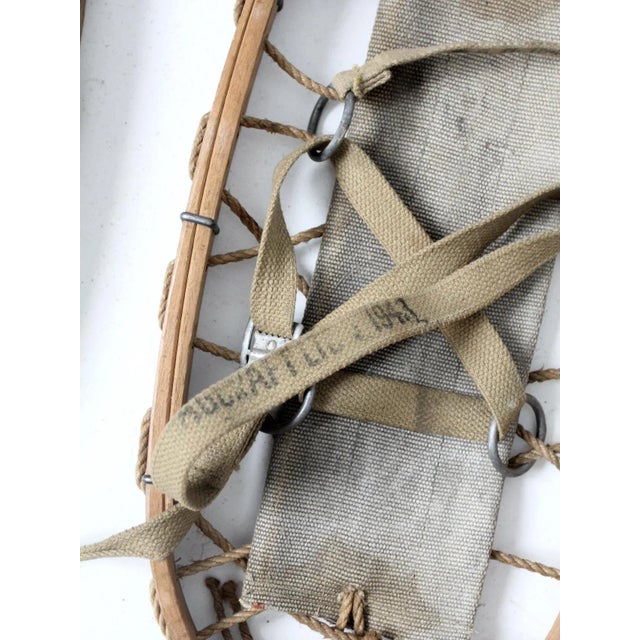 Wood 1940s Snowshoes Pair For Sale - Image 7 of 13
