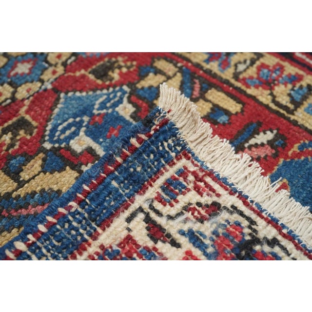 Antique Heriz Rug 6'11'' X 9'10'' For Sale - Image 9 of 9