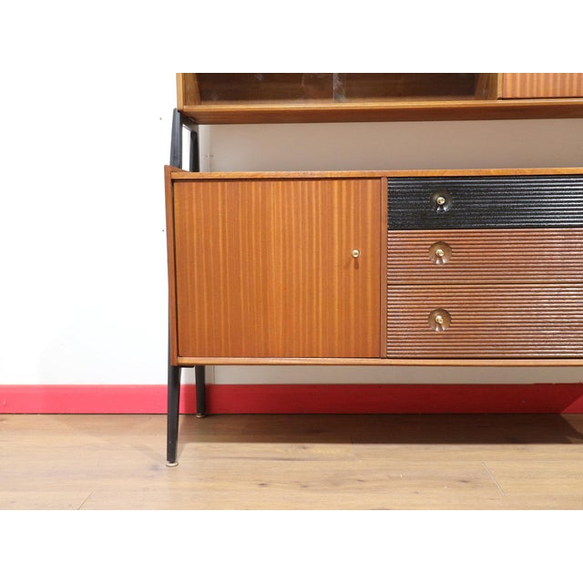 Mid Century Modern Vintage Teak Afromosia Credenza Buffet by Nathan Danish Style For Sale In Greensboro - Image 6 of 14