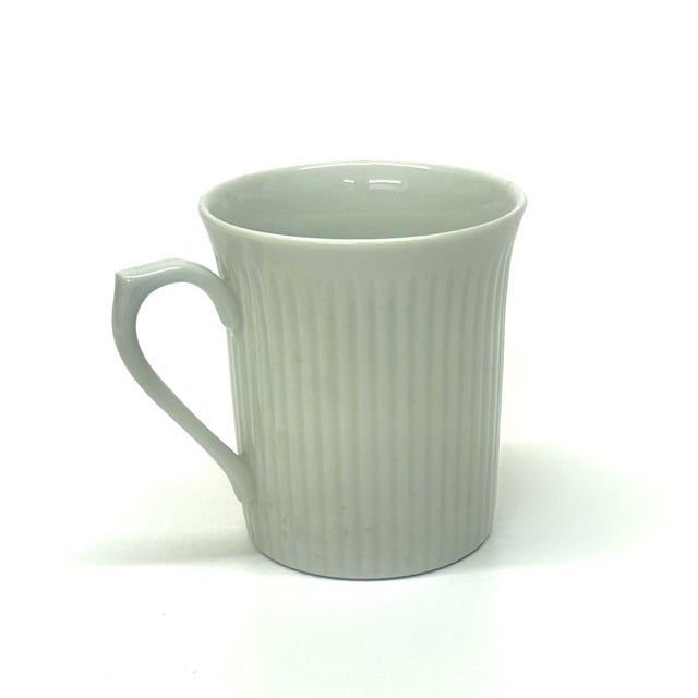 White on White Textured Ceramic Mug Curation - Group of 8 For Sale - Image 4 of 14