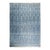 8x12 Blue Hand-Knotted Wool Linear Diamond Grid Tribal Modern Carpet Rug For Sale