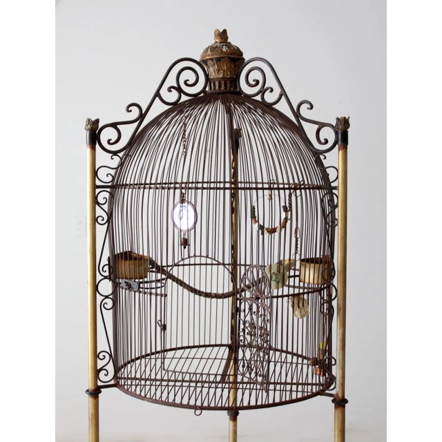 French Victorian Style Large Birdcage For Sale - Image 4 of 13