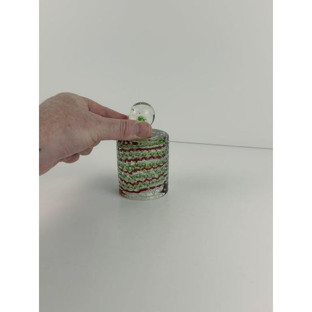 Bullicante and Silver Murano Glass Paperweight from Fratelli Toso, 1960s For Sale - Image 3 of 10