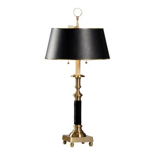 Wildwood Brass Candlestick Table Lamp For Sale