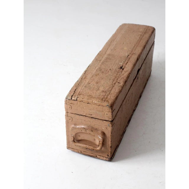 Vintage Handmade Tool Box For Sale - Image 10 of 12
