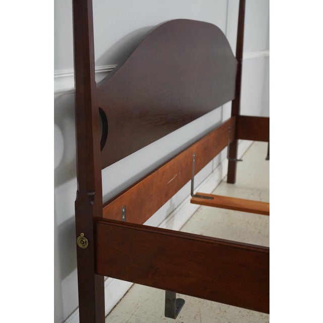 Eldred Wheeler Eldred Wheeler King Size Cherry Pencil Post Bed For Sale - Image 4 of 15