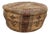 Vintage Leather Moroccan Style Pouf Ottoman Footstool For Sale