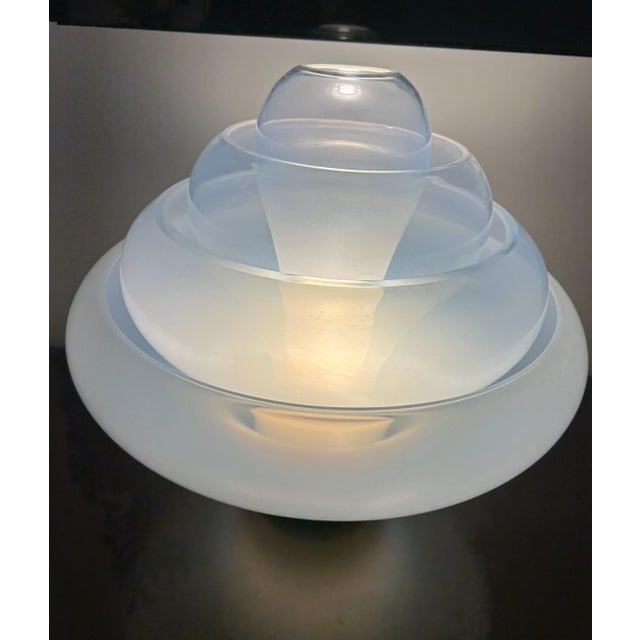 Carlo Nason Table Lamp Produced by Mazzega, Mod. Lotus Lt305, 1960s For Sale - Image 3 of 4