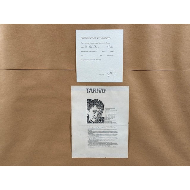 Itzchak Isaac Tarkay, Fauvism, "On the Stage" Signed and Numbered Silkscreen, 20th C. For Sale - Image 12 of 13