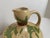 Majolica Vintage Majolica Style Ceramic Vase With Floral White Iris Relief For Sale - Image 4 of 11